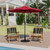 Flash Furniture GM-402003-UB19B-RED-GG 104.5" W x 101.25" H Red 1.5" Dia. Aluminum Pole Patio Umbrella