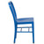 Flash Furniture CH-61200-18-BL-GG Vertical Slat Back For Indoor/Outdoor Commercial and Residential Use Blue Chair