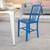 Flash Furniture CH-61200-18-BL-GG Vertical Slat Back For Indoor/Outdoor Commercial and Residential Use Blue Chair