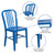Flash Furniture CH-61200-18-BL-GG Vertical Slat Back For Indoor/Outdoor Commercial and Residential Use Blue Chair