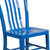 Flash Furniture CH-61200-18-BL-GG Vertical Slat Back For Indoor/Outdoor Commercial and Residential Use Blue Chair