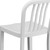 Flash Furniture CH-61200-24-WH-GG White Galvanized Steel Counter Height Bar Stool