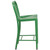 Flash Furniture CH-61200-24-GN-GG Green Galvanized Steel Counter Height Bar Stool