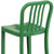 Flash Furniture CH-61200-24-GN-GG Green Galvanized Steel Counter Height Bar Stool