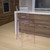 Flash Furniture OW-SQUAREBACK-24-GG Transparent Crystal Molded Polycarbonate Square Back Ghost Counter Stool