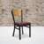 Flash Furniture XU-DG-6G7B-SLAT-BURV-GG Natural Finish Plywood Back Burgundy Vinyl Upholstered Seat Hercules Series Restaurant Chair