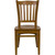 Flash Furniture XU-DGW0008VRT-CHY-GG Vertical Wood Slat Back .62" Thick Cherry Finish Beechwood Seat Hercules Series Restaurant Chair