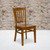Flash Furniture XU-DGW0008VRT-CHY-GG Vertical Wood Slat Back .62" Thick Cherry Finish Beechwood Seat Hercules Series Restaurant Chair