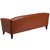 Flash Furniture 111-3-CG-GG Cognac LeatherSoft with Cherry Stained Wood Feet Hercules Imperial Series Reception Sofa
