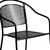Flash Furniture CO-35RD-03CHR4-BK-GG 28" H Black Steel Round Patio Table Set with 4 Chairs