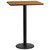 Flash Furniture XU-NATTB-2430-TR18B-GG Natural Laminate Rectangular Plastic Top PVC T-Mold Edge Table