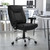 Flash Furniture GO-2073-LEA-GG Black Bonded Leather Padded Arms Mid Back Design Hercules Series Big & Tall Executive Swivel Office Chair