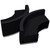 Flash Furniture ZB-803-840-SET-BK-GG Black LeatherSoft Upholstery With Brushed Stainless Steel Base Modular Hercules Alon Series Reception Configuration