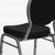 Flash Furniture FD-C04-SILVERVEIN-S076-GG Black Patterned Fabric Silver Vein Powder Coated Frame Finish Hercules Series Stacking Banquet Chair