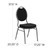 Flash Furniture FD-C04-SILVERVEIN-S076-GG Black Patterned Fabric Silver Vein Powder Coated Frame Finish Hercules Series Stacking Banquet Chair