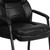 Flash Furniture GO-1156-BK-LEA-GG Black LeatherSoft Upholstery Seat and Back Executive Side Chair