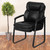 Flash Furniture GO-1156-BK-LEA-GG Black LeatherSoft Upholstery Seat and Back Executive Side Chair