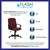 Flash Furniture GO-ST-6-BY-GG Burgundy Fabric Nylon Arms Mid Back Design Executive Swivel Office Chair