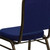 Flash Furniture FD-C01-GOLDVEIN-208-GG Navy Blue Diamond Patterned Fabric Gold Powder Coated Frame Finish Hercules Series Stacking Banquet Chair