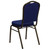 Flash Furniture FD-C01-GOLDVEIN-208-GG Navy Blue Diamond Patterned Fabric Gold Powder Coated Frame Finish Hercules Series Stacking Banquet Chair