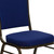 Flash Furniture FD-C01-GOLDVEIN-208-GG Navy Blue Diamond Patterned Fabric Gold Powder Coated Frame Finish Hercules Series Stacking Banquet Chair