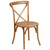 Flash Furniture XU-X-OAK-GG Ash Wood Seat and Frame with Oak Finish Hercules Series Stackable Chair