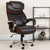 Flash Furniture GO-2223-BN-GG Brown Bonded Leather Padded Arms High Back Design Hercules Series Big & Tall Executive Swivel Office Chair