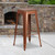 Flash Furniture ET-BT3503-30-POC-WD-GG Copper Galvanized Steel with Textured Wood Seat Bar Stool
