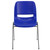Flash Furniture RUT-18-NVY-CHR-GG Navy Blue Plastic Vented Back Hercules Series Student Shell Stacking Chair