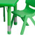 Flash Furniture YU-YCX-0013-2-RECT-TBL-GREEN-E-GG 48" W x 24" D x 14 1/2" - 23 3/4" Adjustable Height Green Rectangular Preschool Activity Table Set with 6 Chairs