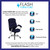 Flash Furniture GO-725-NVY-GG Navy Blue Microfiber Padded Arms High Back Design Executive Swivel Office Chair