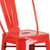 Flash Furniture CH-31320-30GB-RED-GG Red Galvanized Steel With Drain Hole In Seat Bar Stool