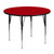 Flash Furniture XU-A48-RND-RED-T-A-GG 48" Dia. Round 21.12" - 30.12" Adjustable Height Red Activity Table