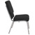 Flash Furniture XU-CH-60096-BK-SV-GG Black 19" Width Silver Vein Frame Finish Hercules Series Stacking Church Chair