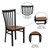 Flash Furniture XU-DG6Q4BSCH-CHYW-GG Metal Schoolhouse Back .62" Thick Cherry Finish Plywood Seat Hercules Series Restaurant Chair
