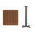 Flash Furniture XU-WALTB-3030-T2222B-GG Walnut Laminate Square Top PVC T-Mold Edge Table
