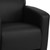 Flash Furniture 222-1-BK-GG Black LeatherSoft Upholstery Seat and Back Hercules Majesty Series Reception Chair