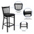 Flash Furniture XU-DG-6R6B-VRT-BAR-BLKV-GG Black Vinyl Seat Steel Black Powder Coated Frame Hercules Series Restaurant Bar Stool