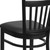 Flash Furniture XU-DG-6R6B-VRT-BAR-BLKV-GG Black Vinyl Seat Steel Black Powder Coated Frame Hercules Series Restaurant Bar Stool