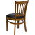 Flash Furniture XU-DGW0008VRT-CHY-BLKV-GG Vertical Wood Slat Back Black Vinyl Upholstered Seat Hercules Series Restaurant Chair