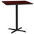Flash Furniture XU-MAHTB-3636-T3030B-GG Mahogany Laminate Square Plastic Top PVC T-Mold Edge Table
