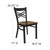Flash Furniture XU-6FOBXBK-MAHW-GG Mahogany Finish Plywood Seat Hercules Series Restaurant Chair