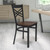 Flash Furniture XU-6FOBXBK-MAHW-GG Mahogany Finish Plywood Seat Hercules Series Restaurant Chair