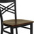 Flash Furniture XU-6FOBXBK-MAHW-GG Mahogany Finish Plywood Seat Hercules Series Restaurant Chair