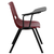 Flash Furniture RUT-EO1-BY-RTAB-GG Burgundy Flip-Up Right Handed Plastic Tablet Arm Seat and Back Hercules Series Ergonomic Shell Chair
