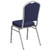 Flash Furniture FD-C01-S-2-GG Navy Blue Fabric Upholstered Silver Powder Coated Frame Finish Hercules Series Stacking Banquet Chair