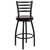 Flash Furniture XU-6F8B-LADSWVL-WALW-GG Walnut Finish Plywood Swivel Seat Hercules Series Bar
