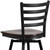 Flash Furniture XU-6F8B-LADSWVL-WALW-GG Walnut Finish Plywood Swivel Seat Hercules Series Bar