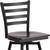 Flash Furniture XU-6F8B-LADSWVL-WALW-GG Walnut Finish Plywood Swivel Seat Hercules Series Bar