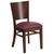 Flash Furniture XU-DG-W0094B-WAL-BURV-GG Solid Wood Back Burgundy Vinyl Upholstered Seat Lacey Series Restaurant Chair